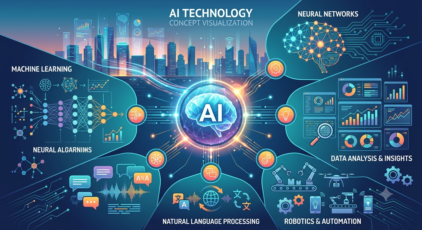 AI technology concept visualization