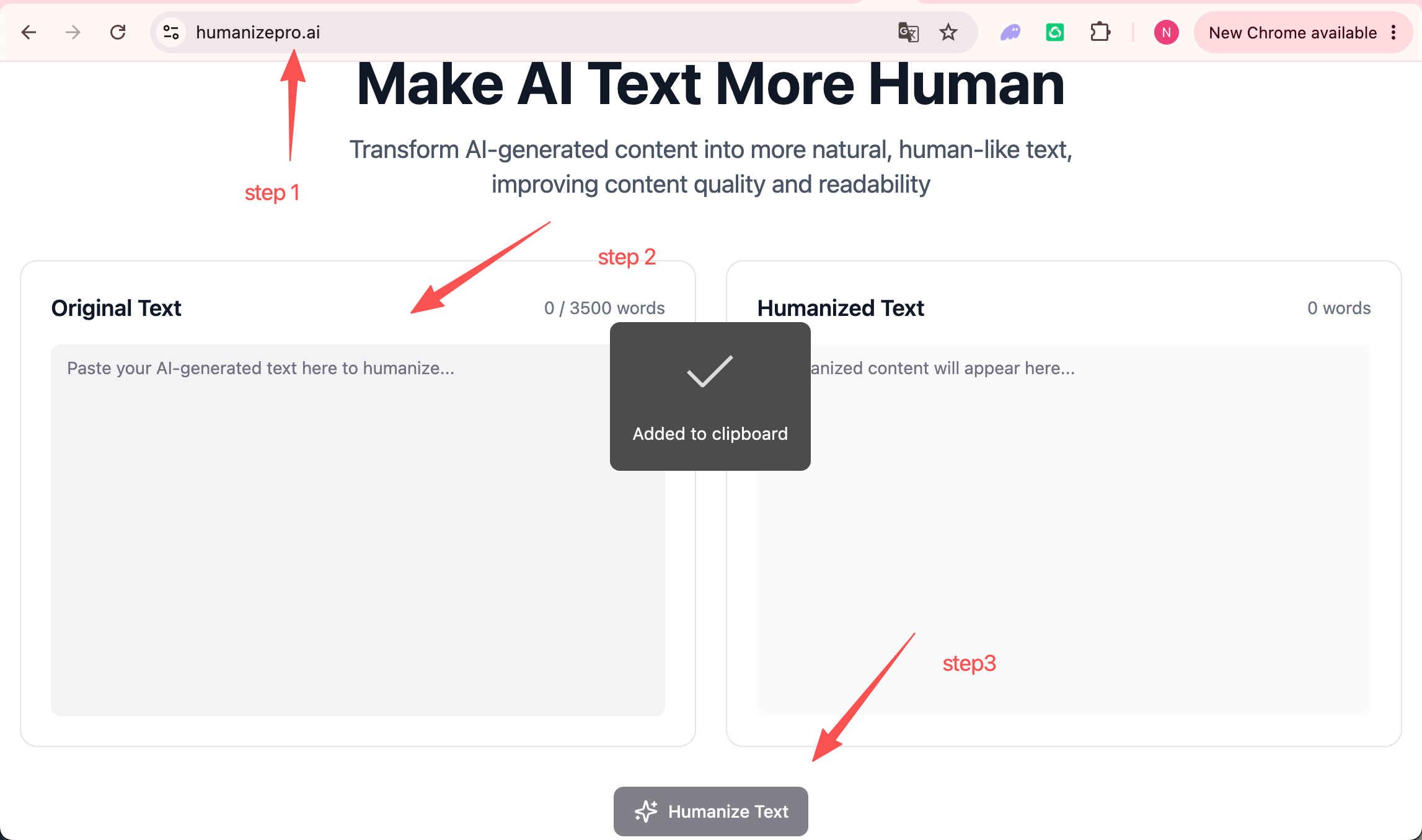 HumanizePro Workflow